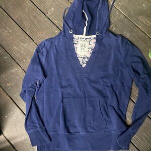 merona women's pullover hoodie size large 100% cotton excellent condition